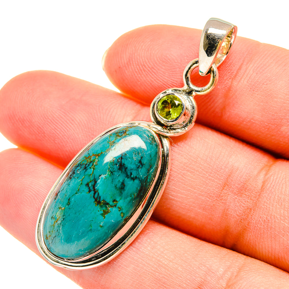 Chrysocolla Pendants handcrafted by Anasilvercos - PD6020