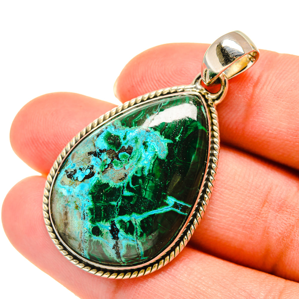 Chrysocolla Pendants handcrafted by Anasilvercos - PD6023