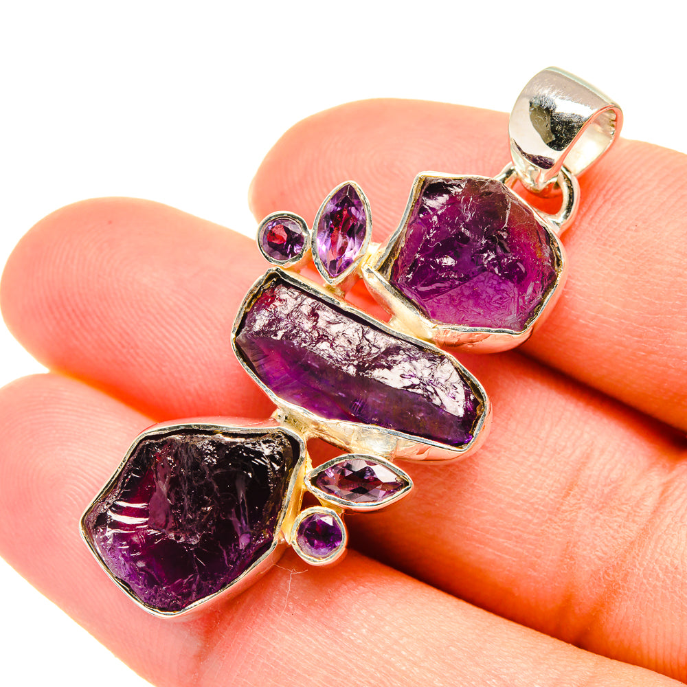 Amethyst Pendants handcrafted by Anasilvercos - PD6030