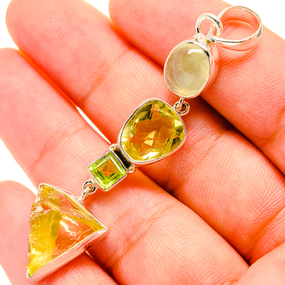 Citrine Pendants handcrafted by Anasilvercos - PD6031