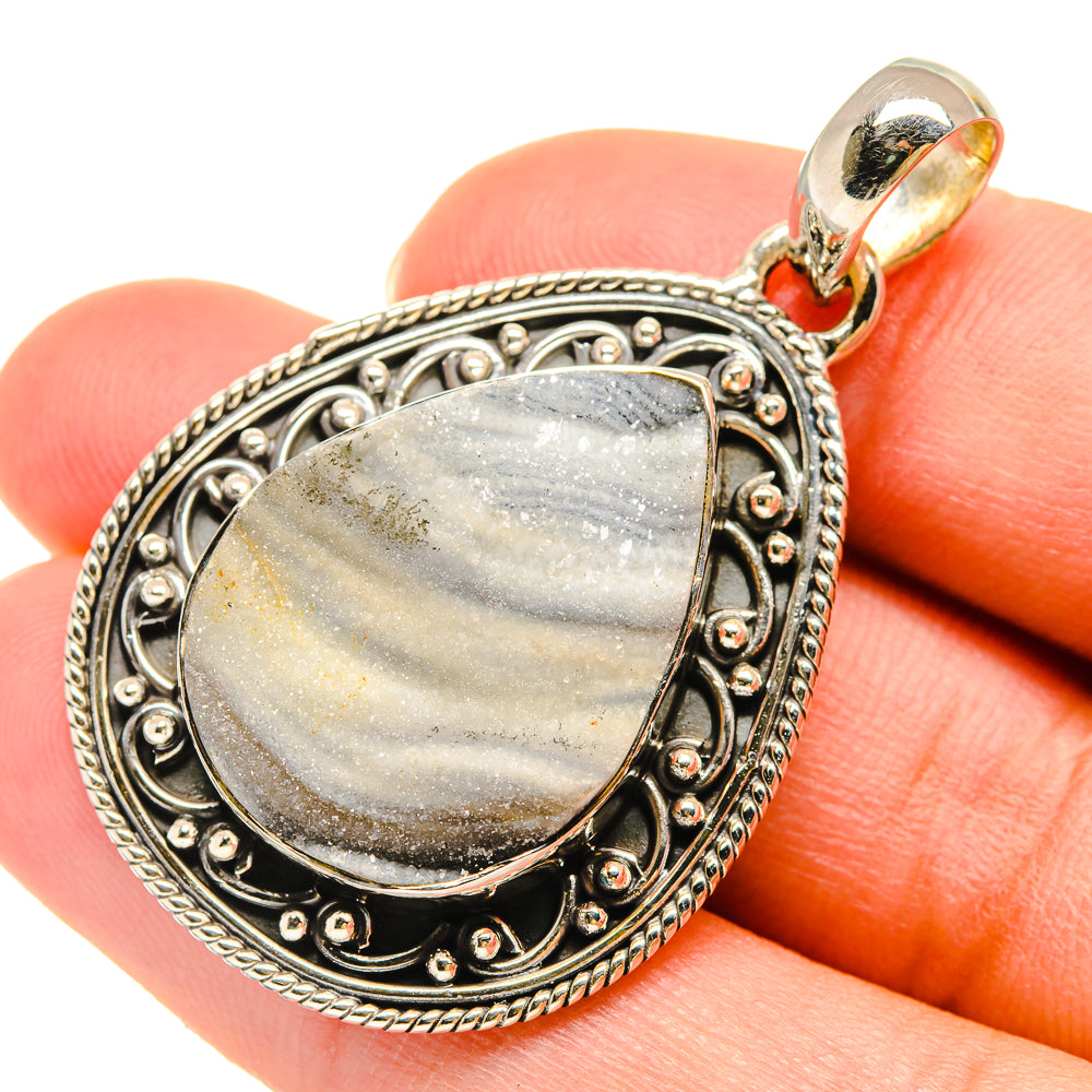 Desert Druzy Pendants handcrafted by Anasilvercos - PD6034
