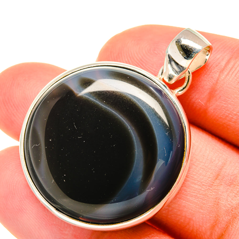 Botswana Agate Pendants handcrafted by Anasilvercos - PD6037
