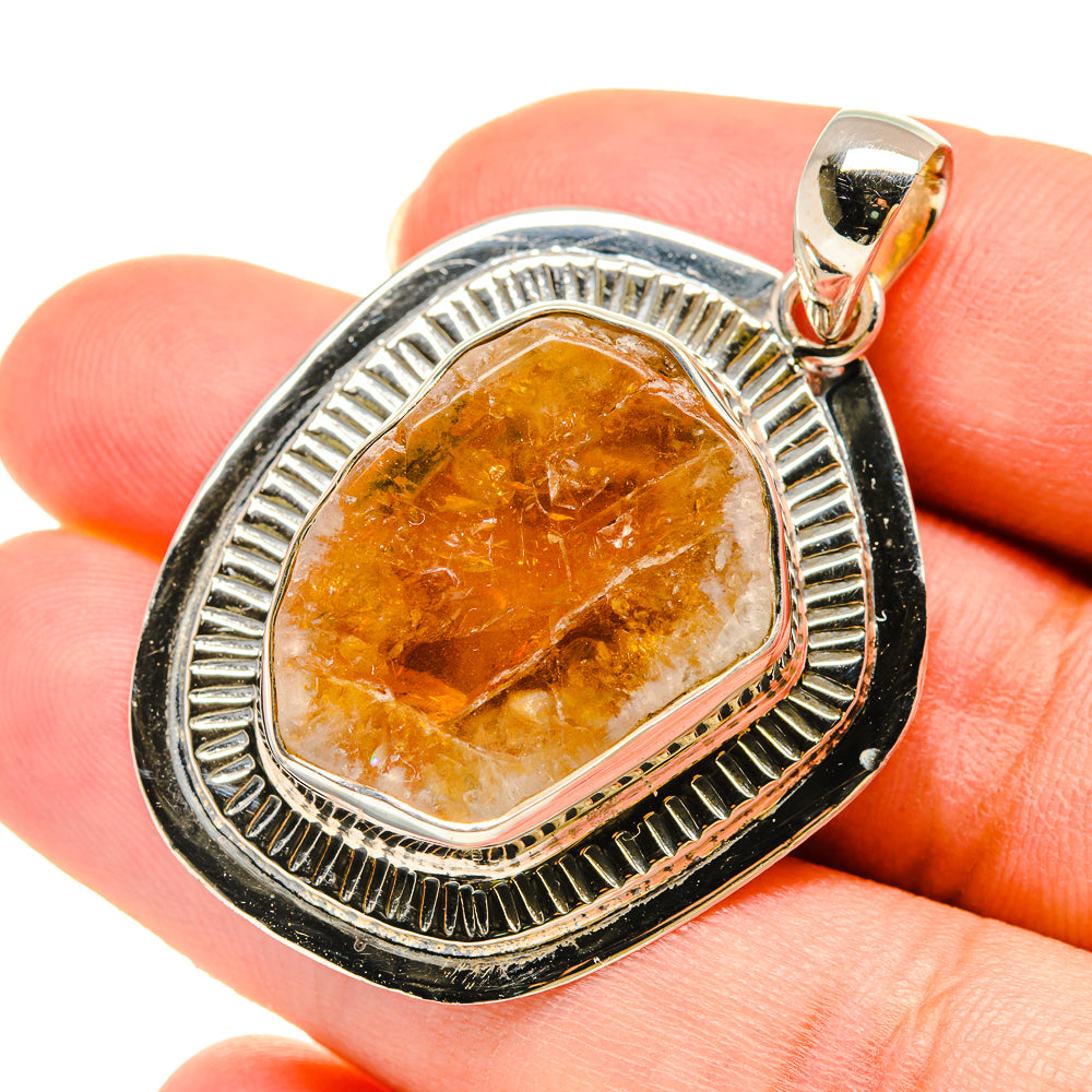 Citrine Pendants handcrafted by Anasilvercos - PD6045