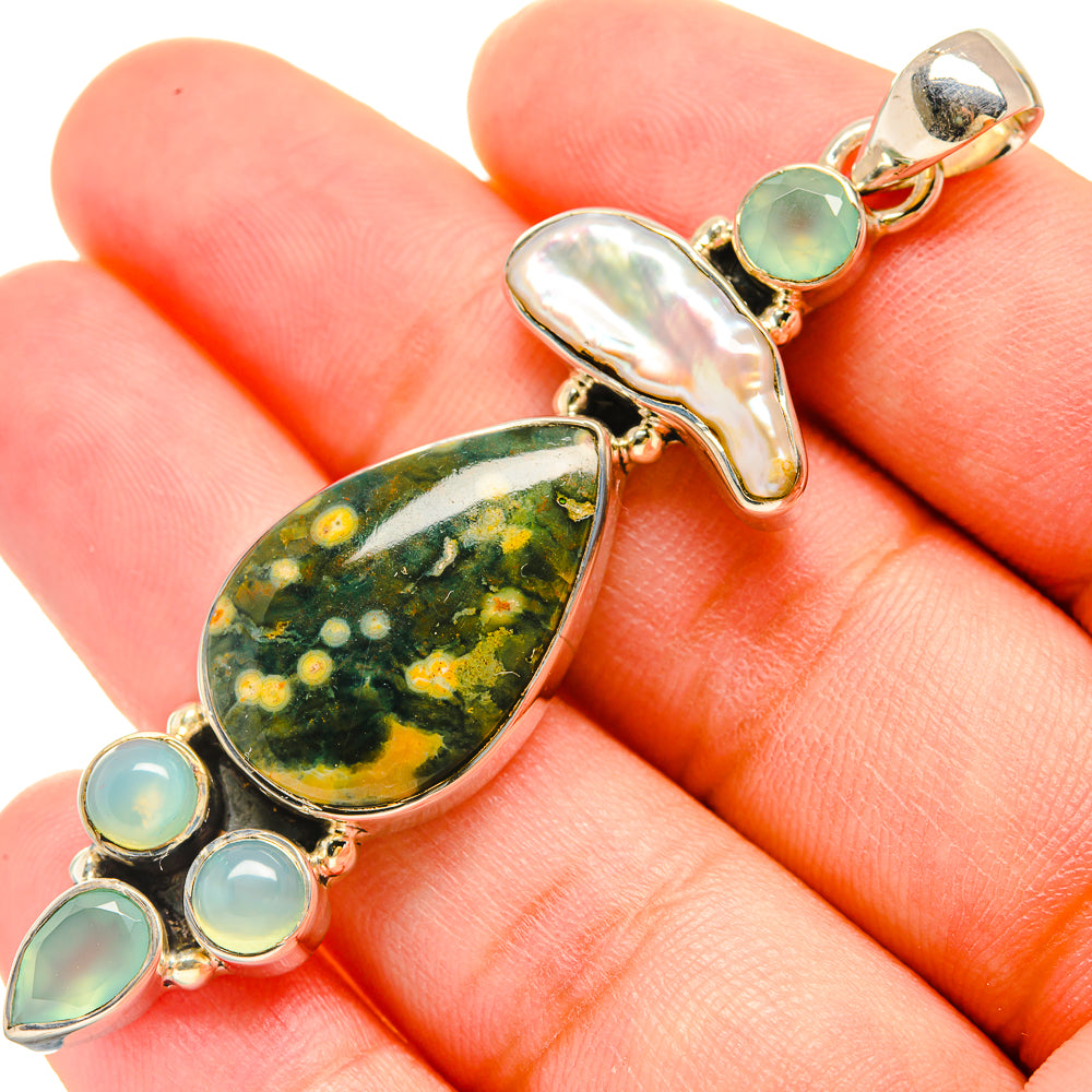 Ocean Jasper Pendants handcrafted by Anasilvercos - PD6047