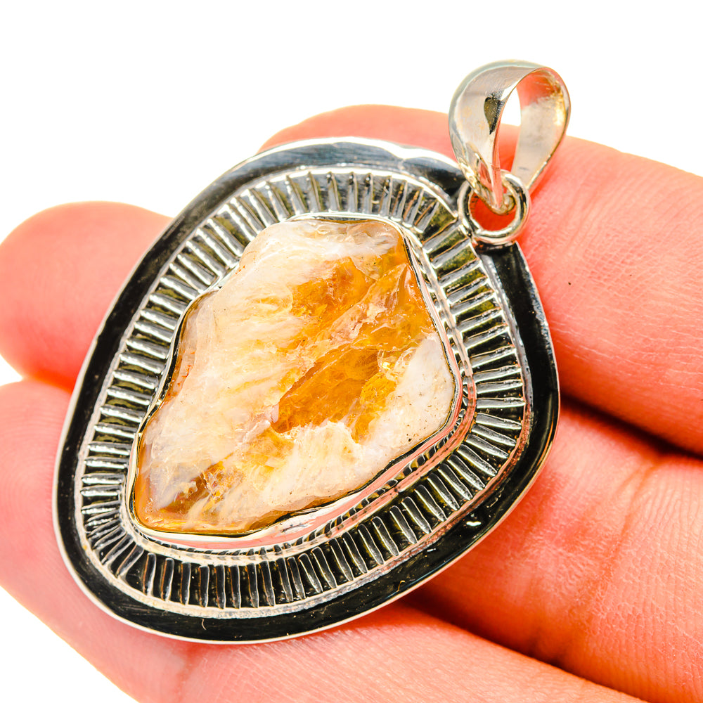 Citrine Pendants handcrafted by Anasilvercos - PD6057
