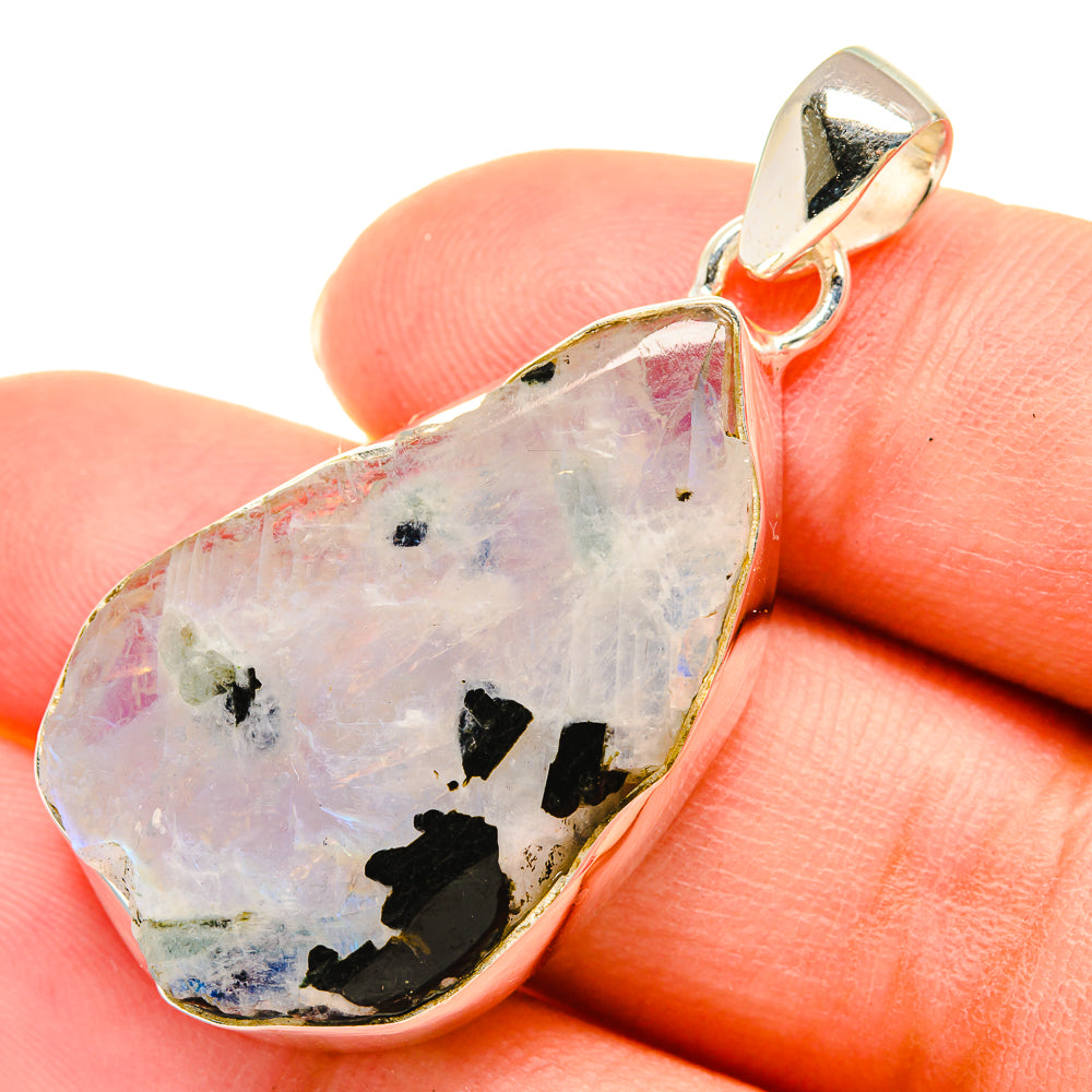 Rainbow Moonstone Pendants handcrafted by Anasilvercos - PD6060