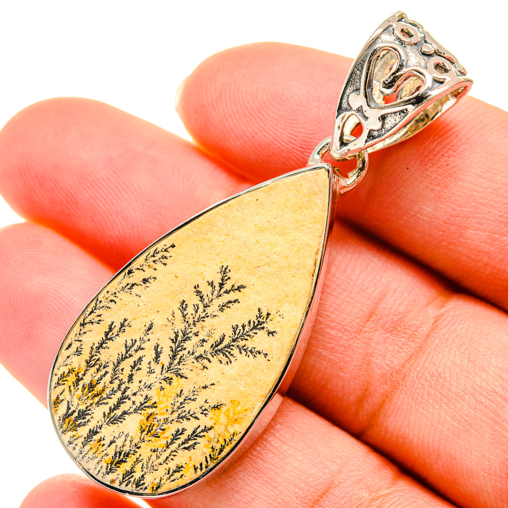 Germany Psilomelane Dendrite Pendants handcrafted by Anasilvercos - PD6063