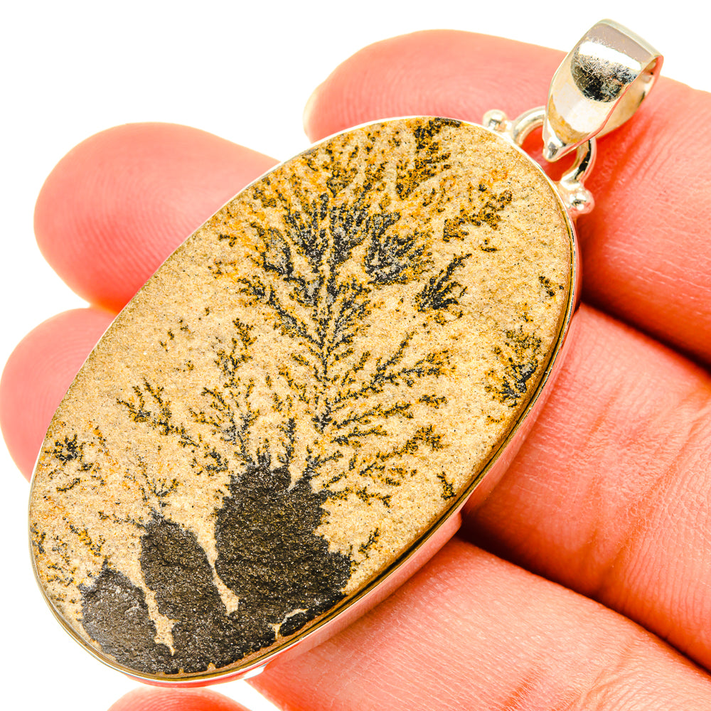 Germany Psilomelane Dendrite Pendants handcrafted by Anasilvercos - PD6076
