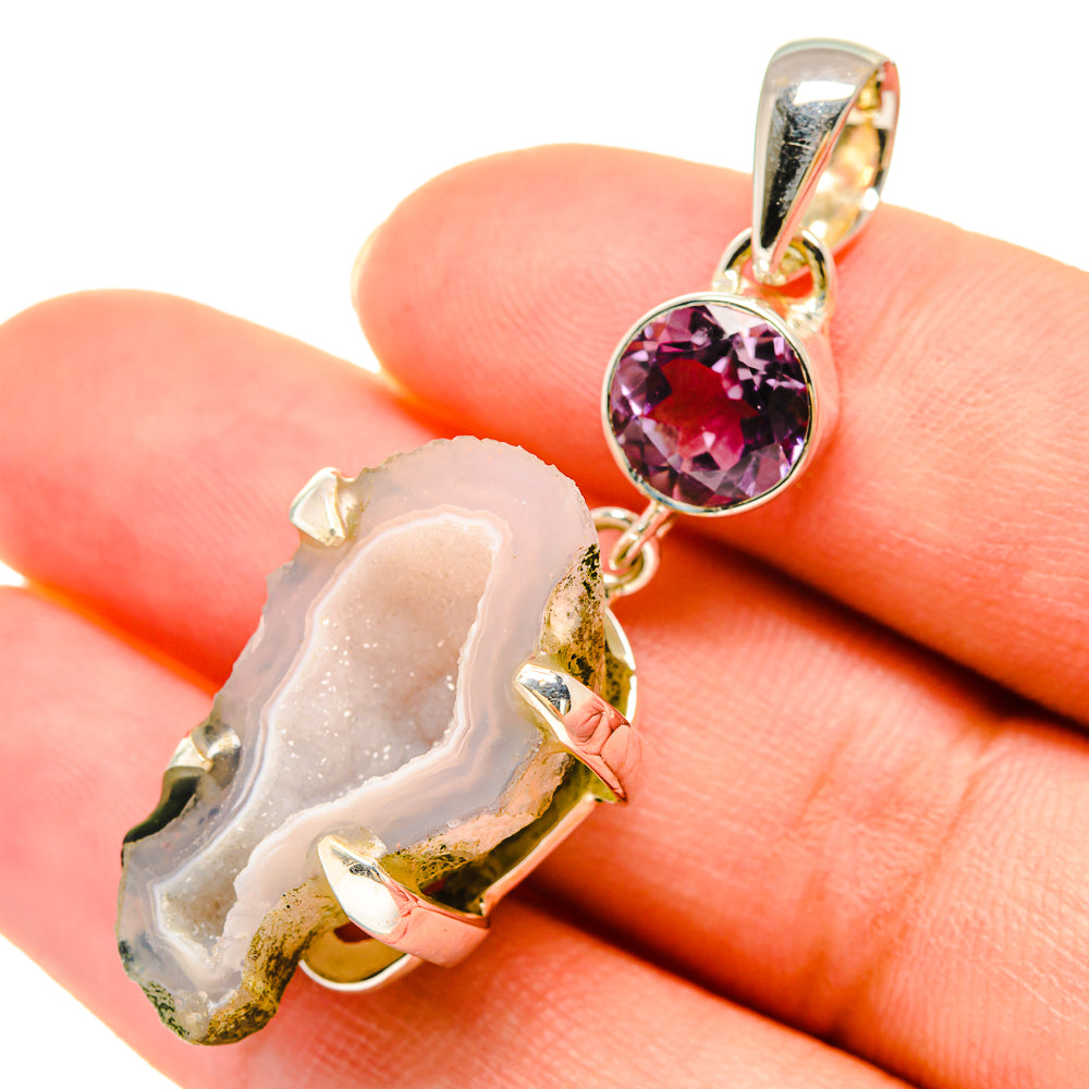 Coconut Geode Druzy Pendants handcrafted by Anasilvercos - PD6080