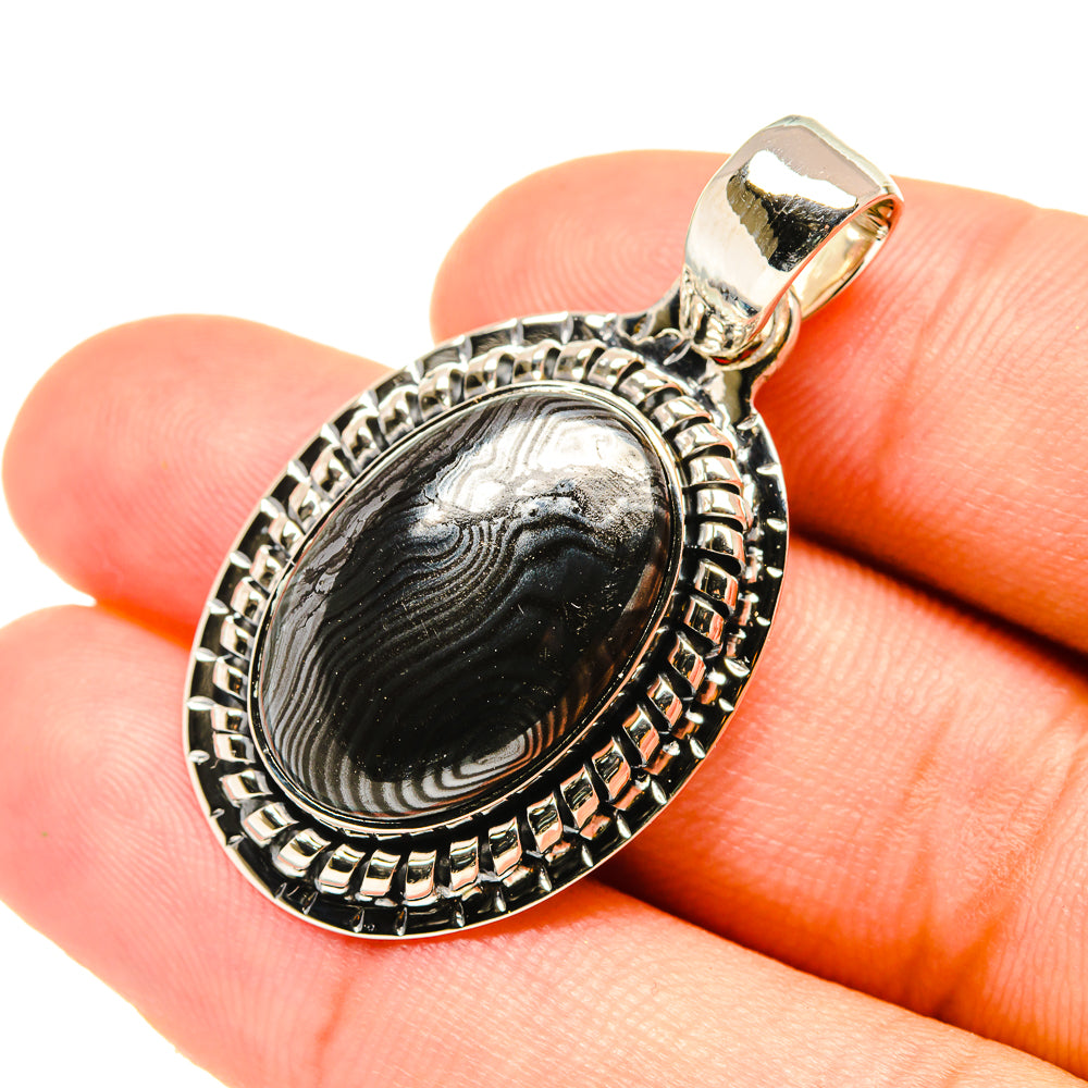 Psilomelane Pendants handcrafted by Anasilvercos - PD6095