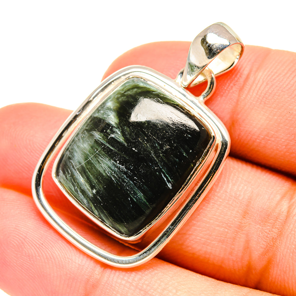 Seraphinite Pendants handcrafted by Anasilvercos - PD6100