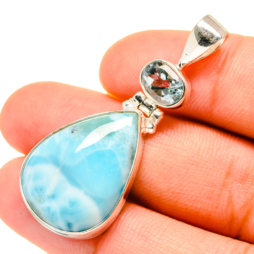 Larimar Pendants handcrafted by Anasilvercos - PD6133
