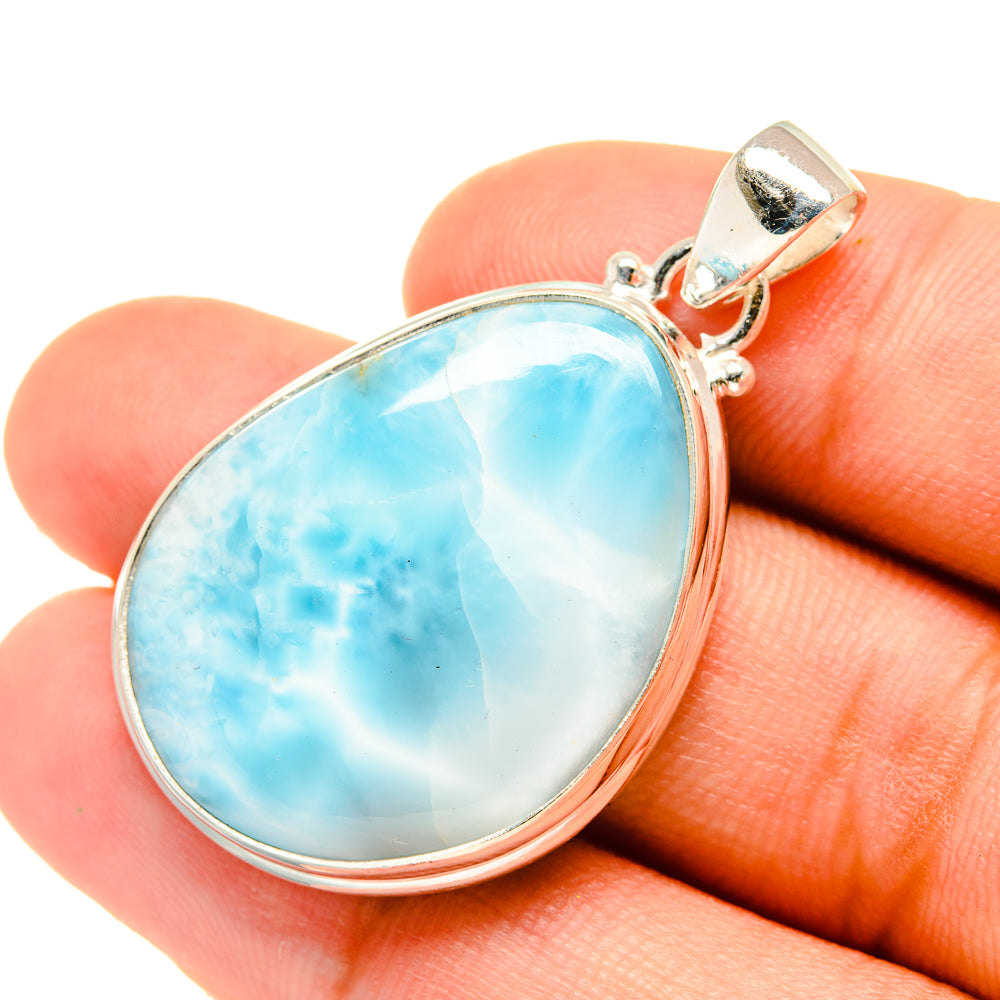Larimar Pendants handcrafted by Anasilvercos - PD6135