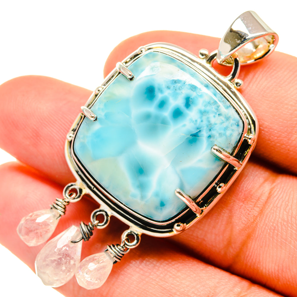 Larimar Pendants handcrafted by Anasilvercos - PD6136