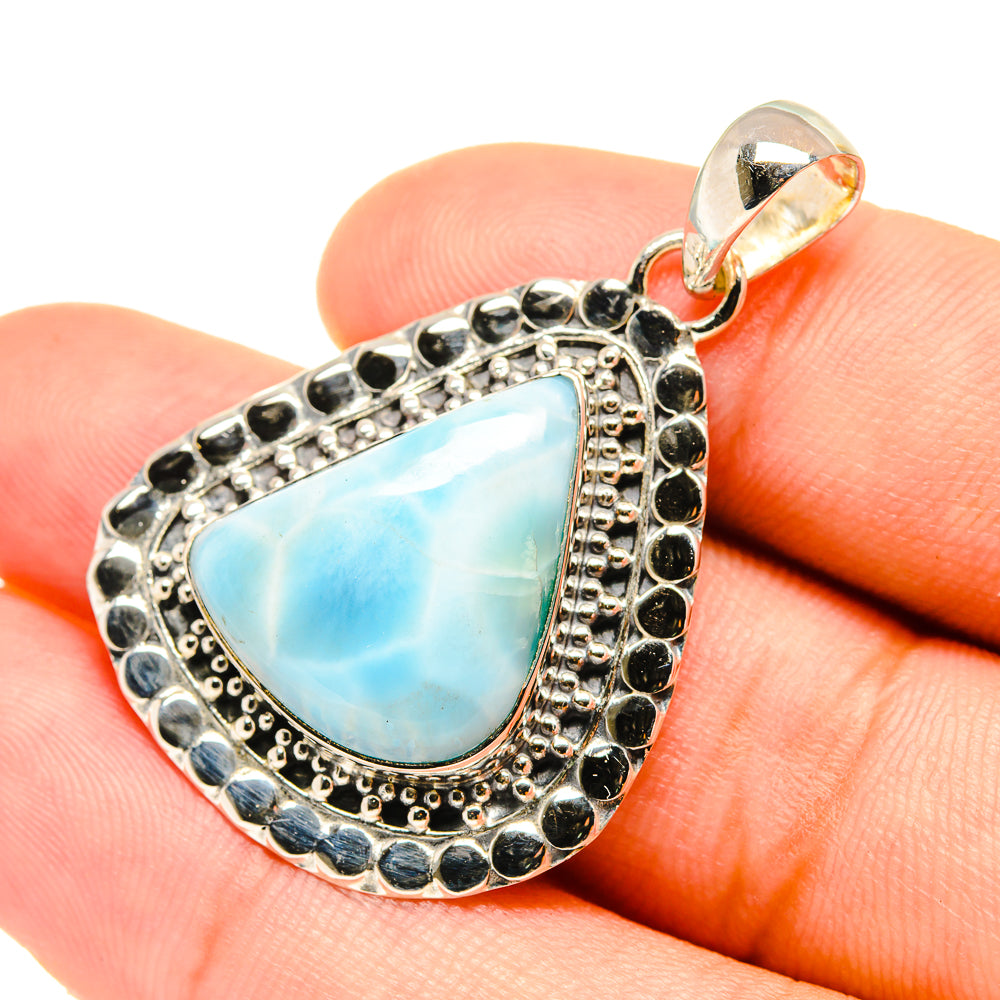 Larimar Pendants handcrafted by Anasilvercos - PD6138