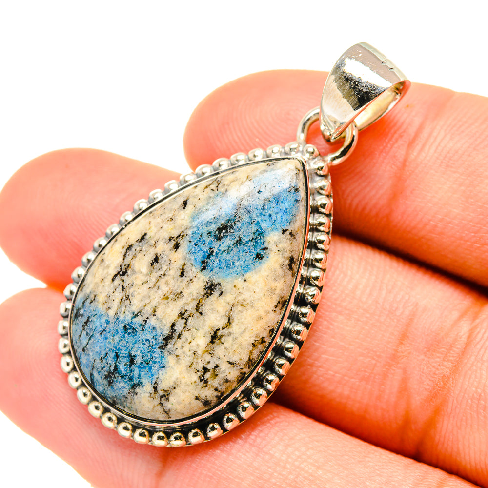 K2 Blue Azurite Pendants handcrafted by Anasilvercos - PD6141