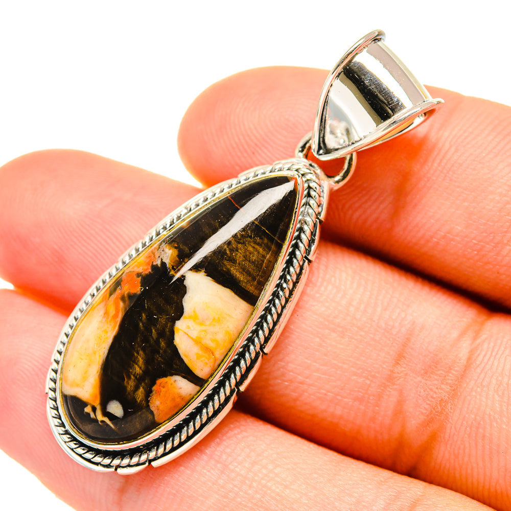 Peanut Wood Jasper Pendants handcrafted by Anasilvercos - PD6159
