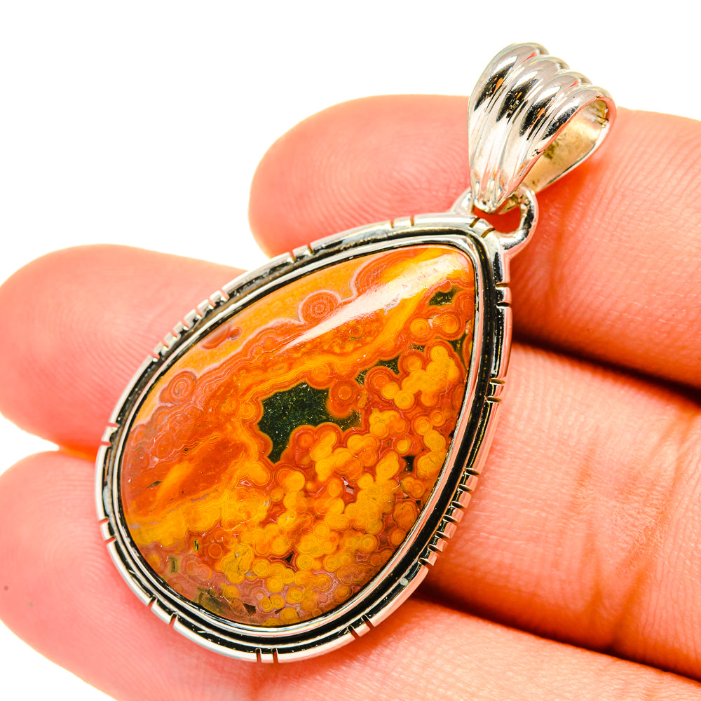 Ocean Jasper Pendants handcrafted by Anasilvercos - PD6170
