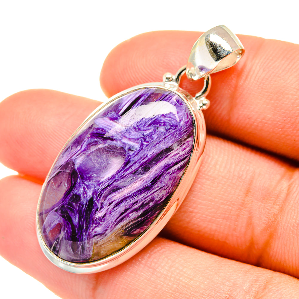 Charoite Pendants handcrafted by Anasilvercos - PD6193