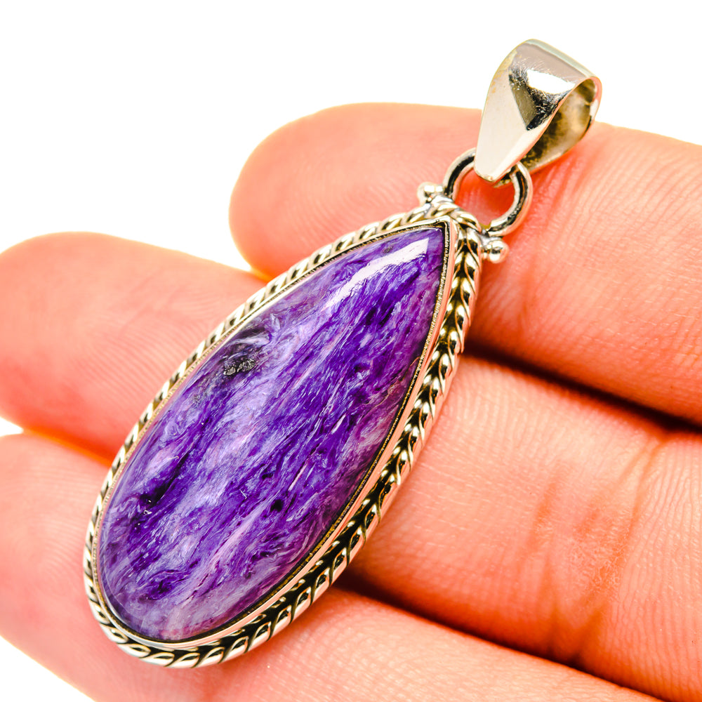 Charoite Pendants handcrafted by Anasilvercos - PD6194