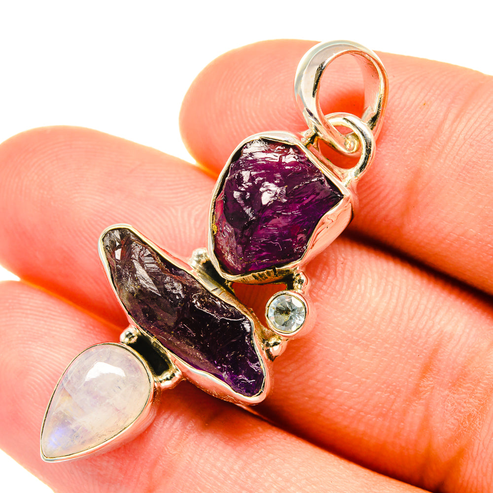 Amethyst Pendants handcrafted by Anasilvercos - PD6196