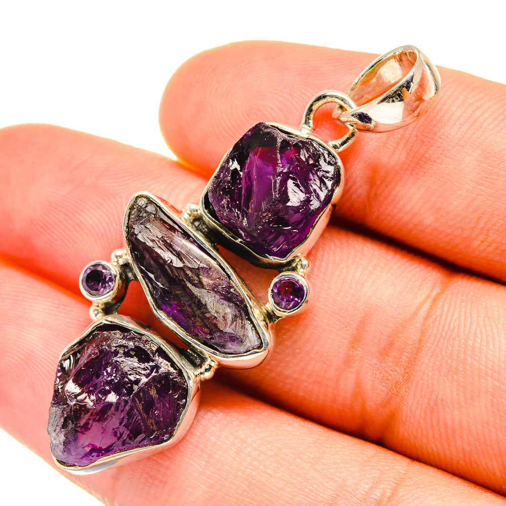 Amethyst Pendants handcrafted by Anasilvercos - PD6199