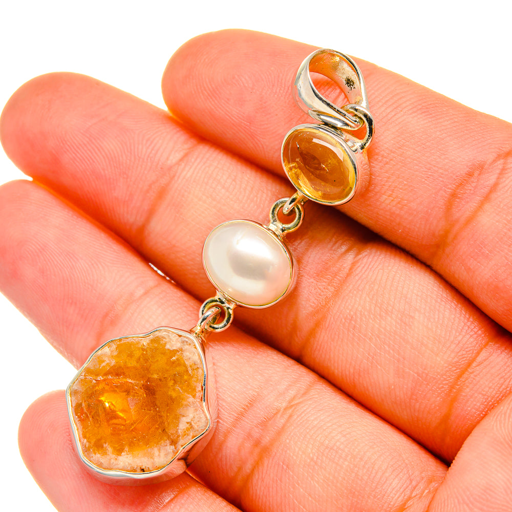 Citrine Pendants handcrafted by Anasilvercos - PD6220