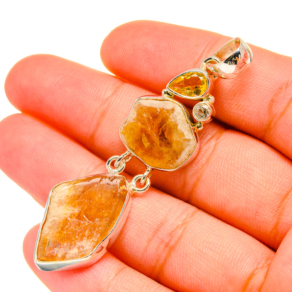Citrine Pendants handcrafted by Anasilvercos - PD6222