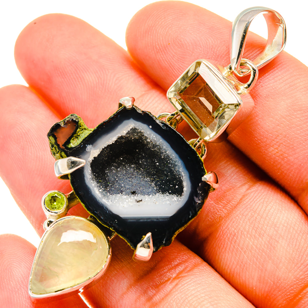 Coconut Geode Druzy Pendants handcrafted by Anasilvercos - PD6235