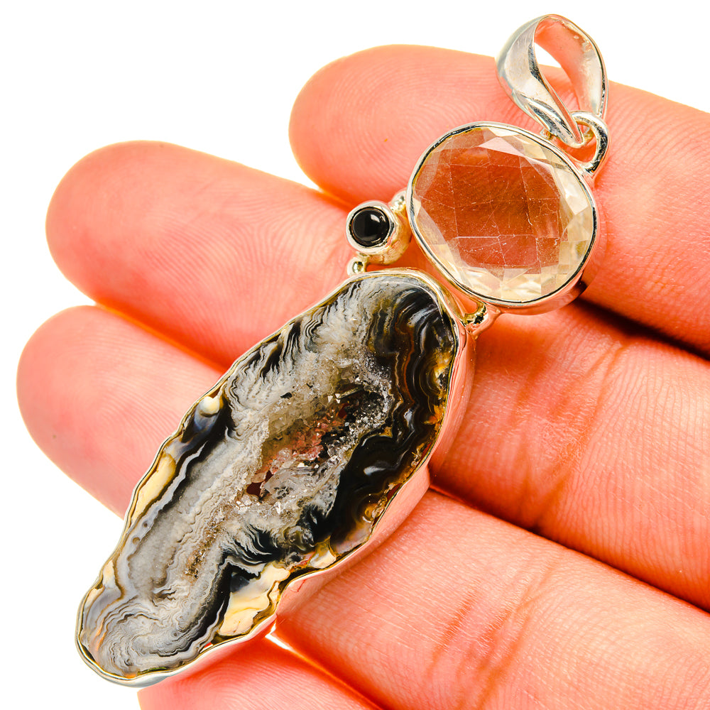 Coconut Geode Druzy Pendants handcrafted by Anasilvercos - PD6237