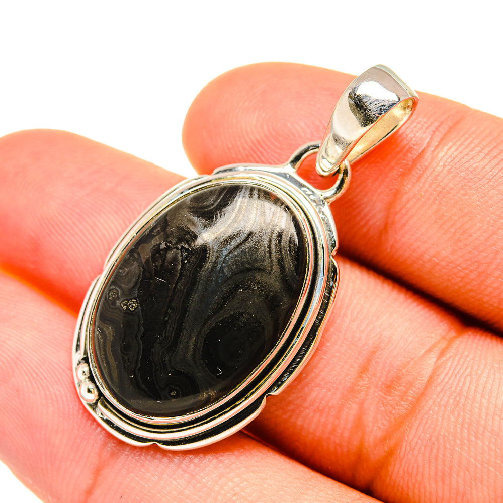 Psilomelane Pendants handcrafted by Anasilvercos - PD6264