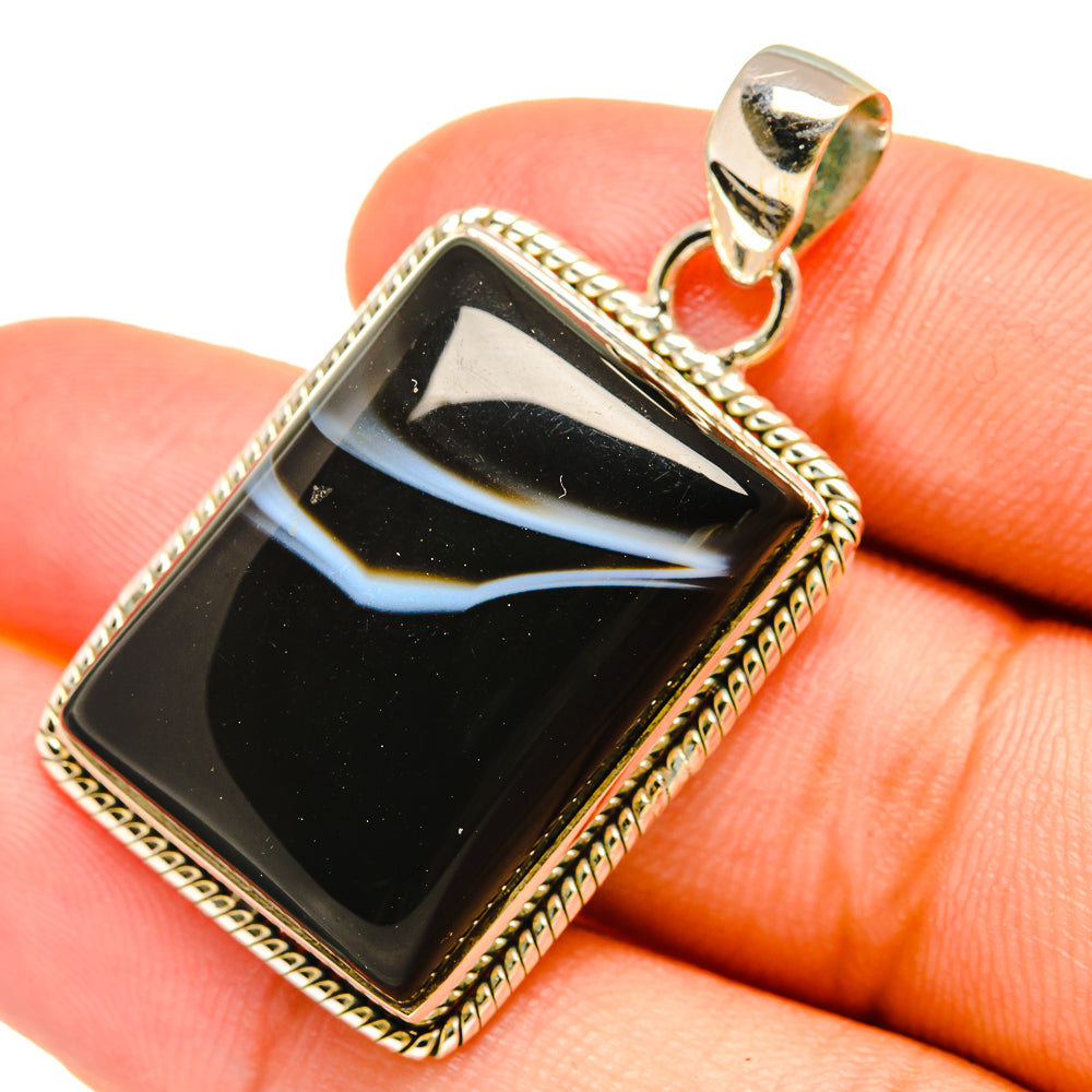 India Agate Pendants handcrafted by Anasilvercos - PD6268