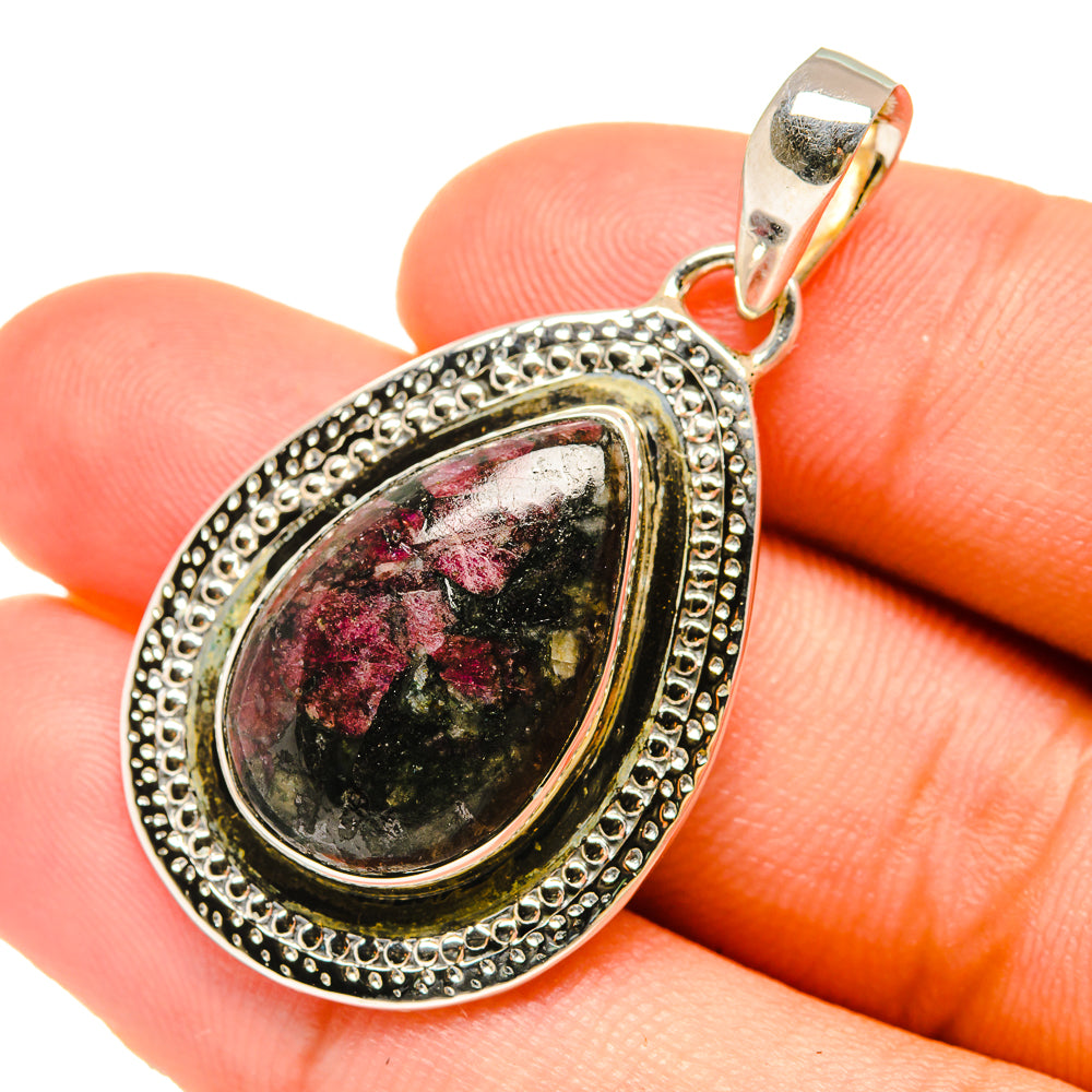 Russian Eudialyte Pendants handcrafted by Anasilvercos - PD6270