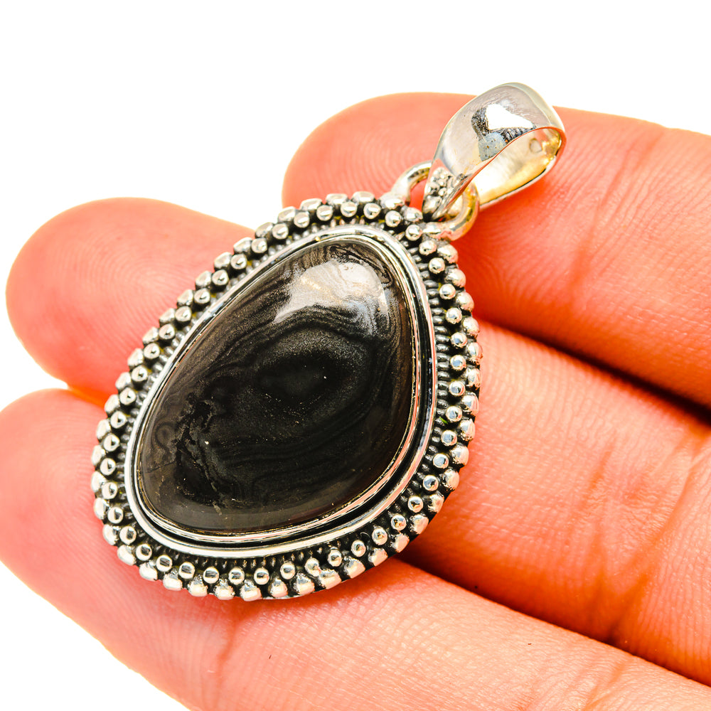 Psilomelane Pendants handcrafted by Anasilvercos - PD6273