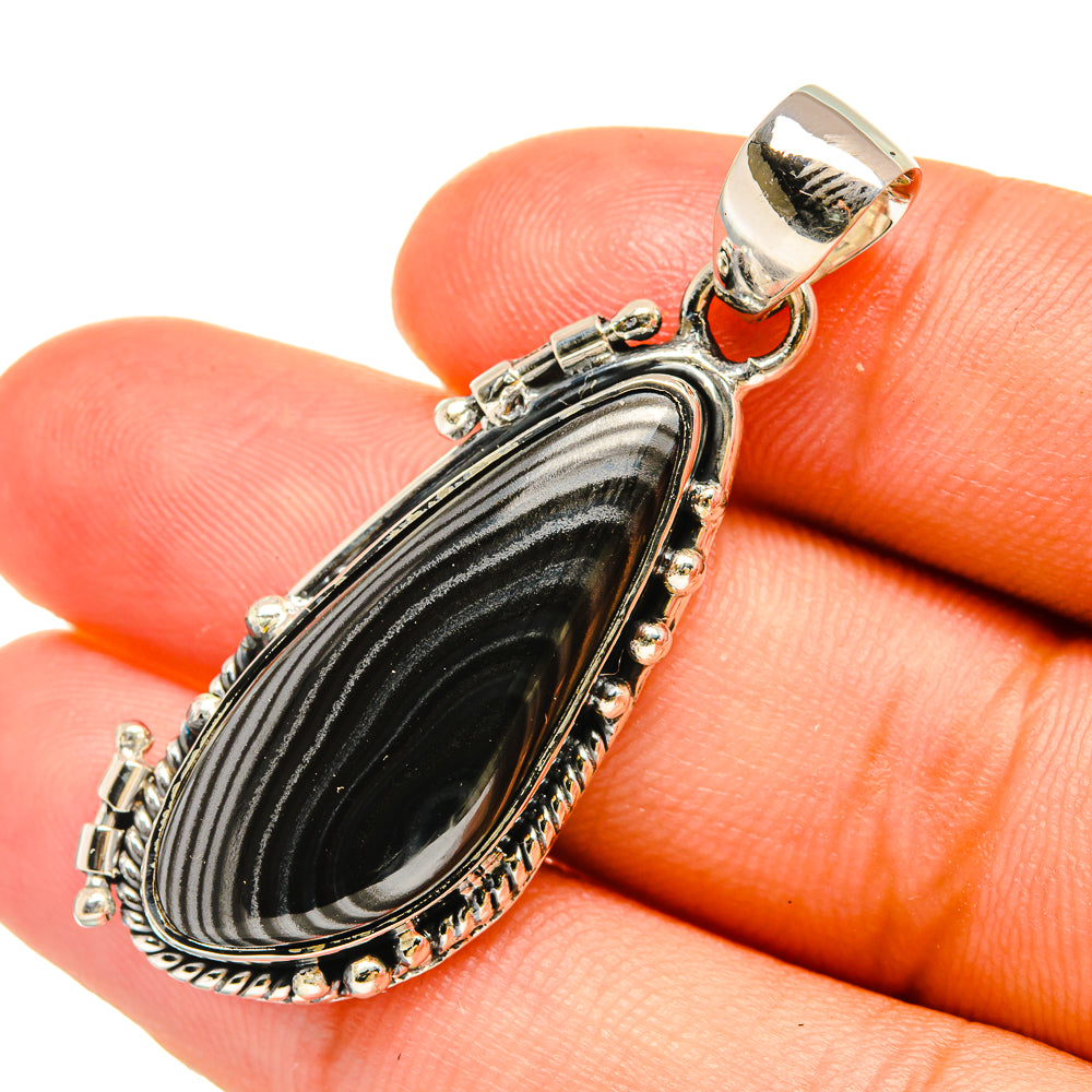 Psilomelane Pendants handcrafted by Anasilvercos - PD6278