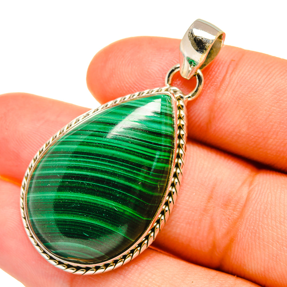 Malachite Pendants handcrafted by Anasilvercos - PD6288