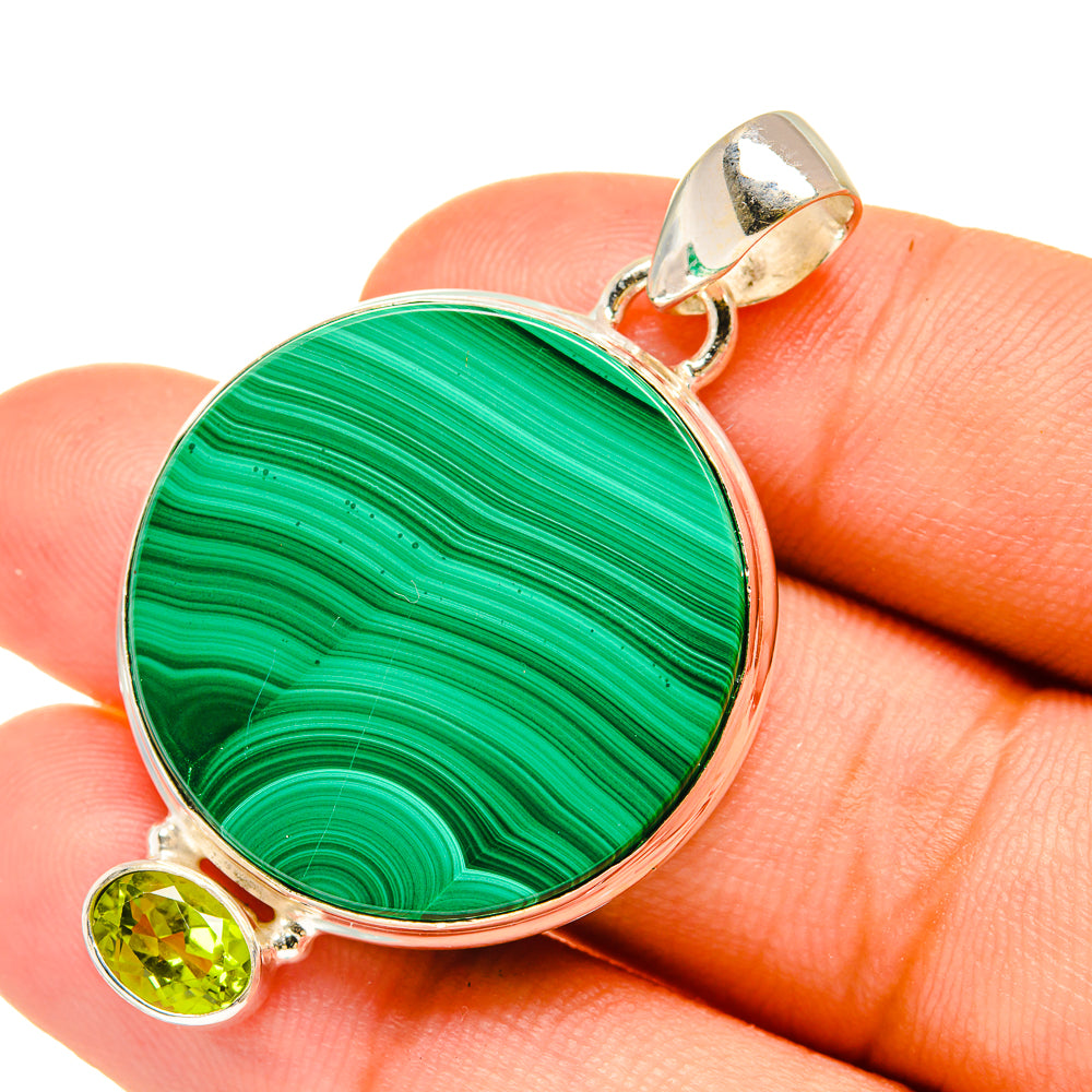 Malachite Pendants handcrafted by Anasilvercos - PD6290