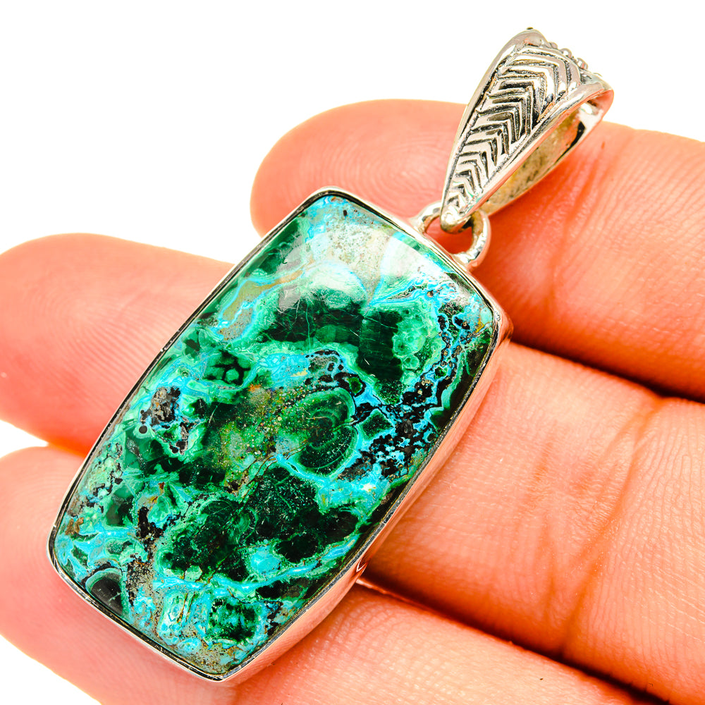 Chrysocolla Pendants handcrafted by Anasilvercos - PD6291