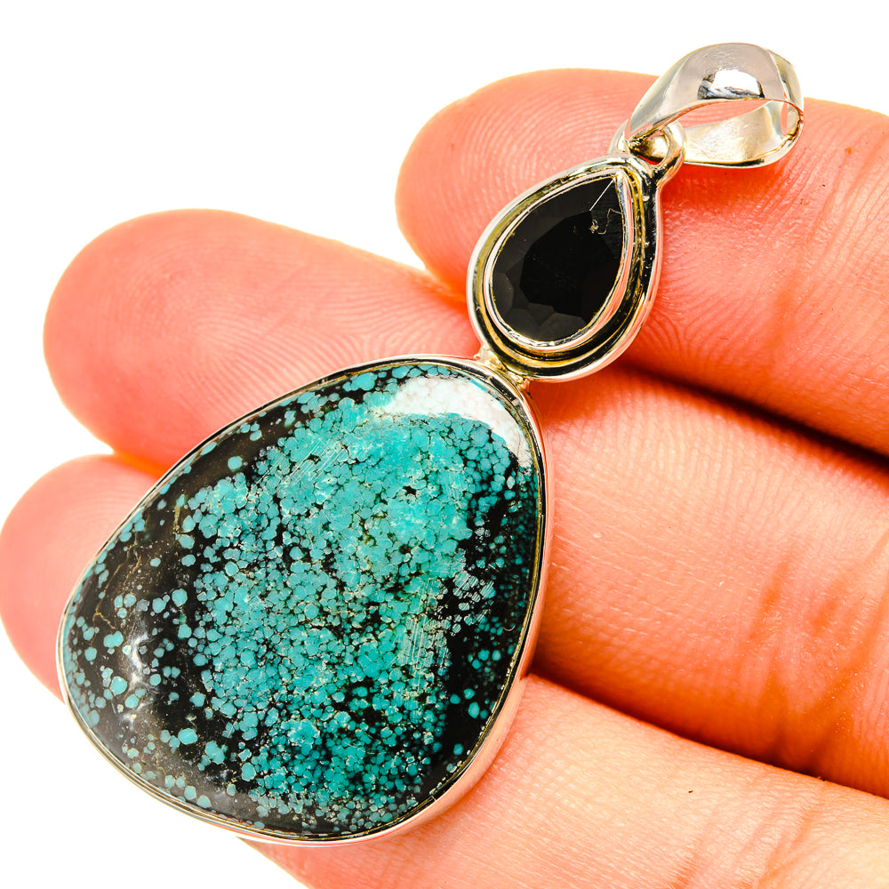 Tibetan Turquoise Pendants handcrafted by Anasilvercos - PD6295