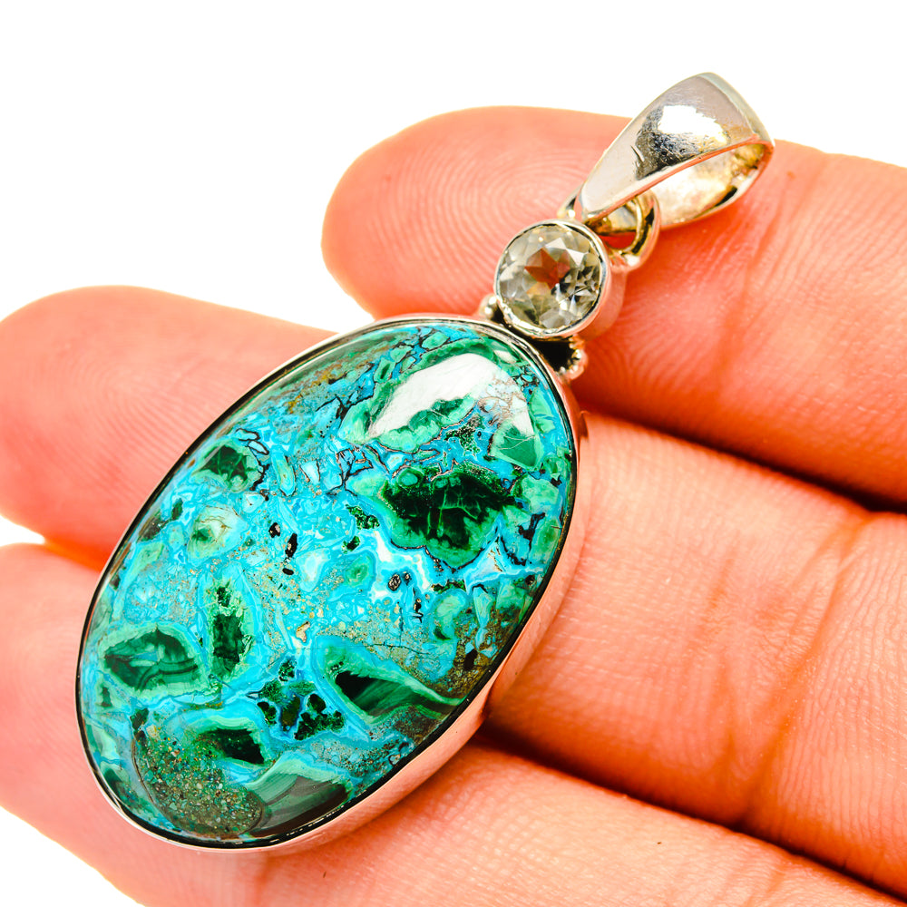 Chrysocolla Pendants handcrafted by Anasilvercos - PD6296
