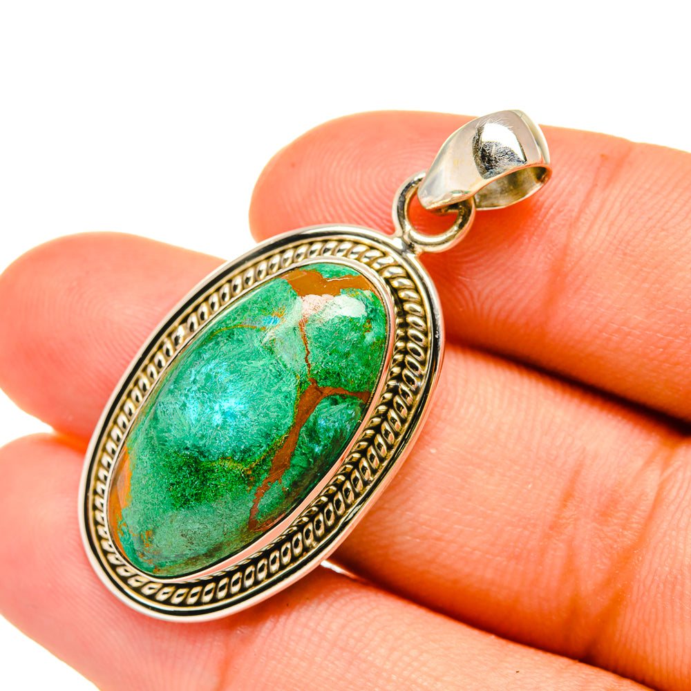 Chrysocolla Pendants handcrafted by Anasilvercos - PD6298