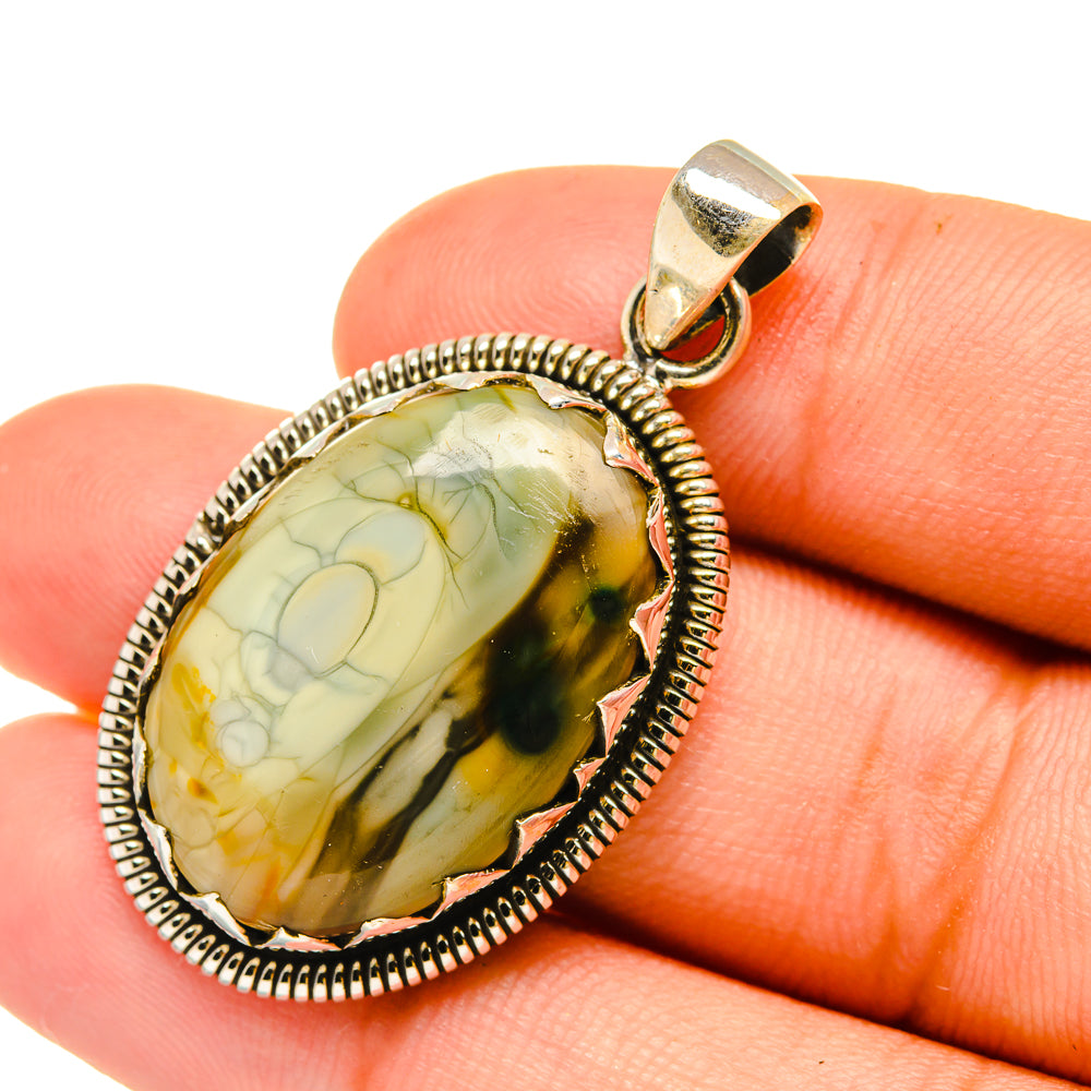 Willow Creek Jasper Pendants handcrafted by Anasilvercos - PD6346