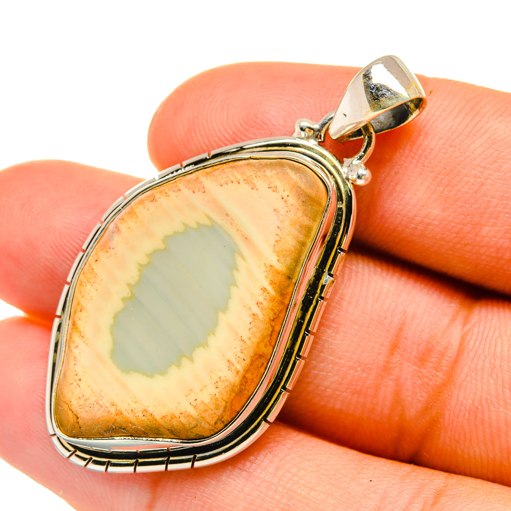 Willow Creek Jasper Pendants handcrafted by Anasilvercos - PD6354