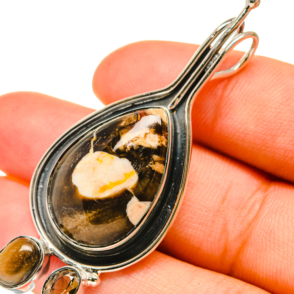 Peanut Wood Jasper Pendants handcrafted by Anasilvercos - PD6381