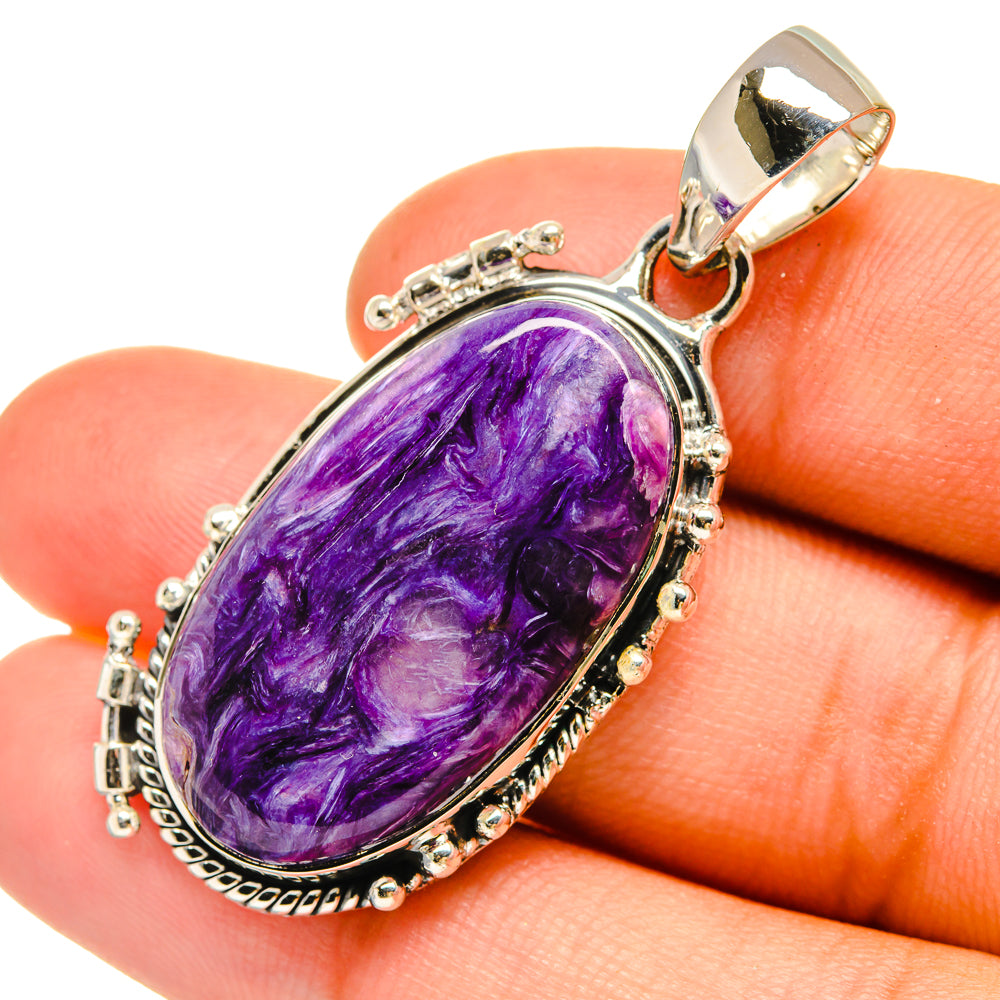 Charoite Pendants handcrafted by Anasilvercos - PD6401