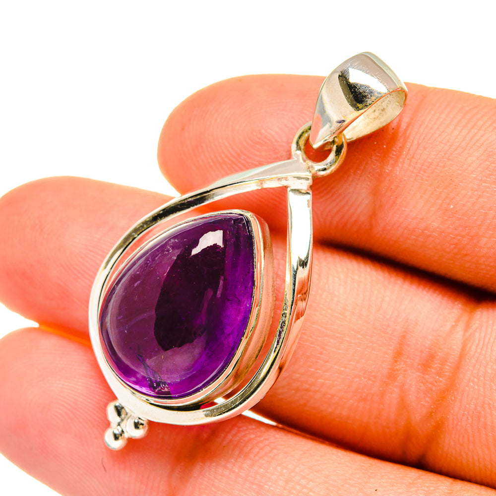 Amethyst Pendants handcrafted by Anasilvercos - PD6403