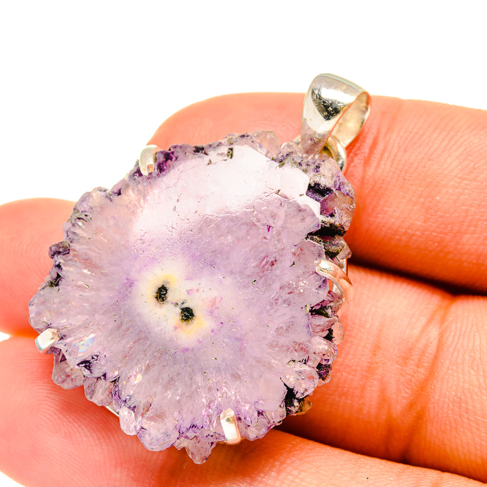 Amethyst Stalactite Pendants handcrafted by Anasilvercos - PD6408