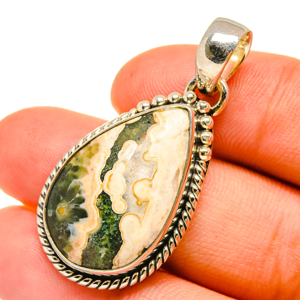 Ocean Jasper Pendants handcrafted by Anasilvercos - PD6434