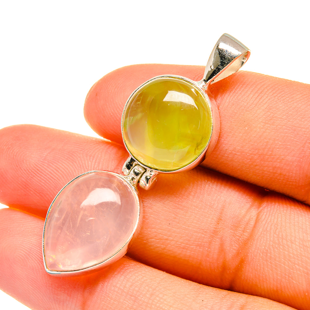 Prehnite Pendants handcrafted by Anasilvercos - PD6443