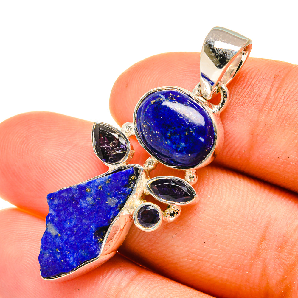 Lapis Lazuli Pendants handcrafted by Anasilvercos - PD6450